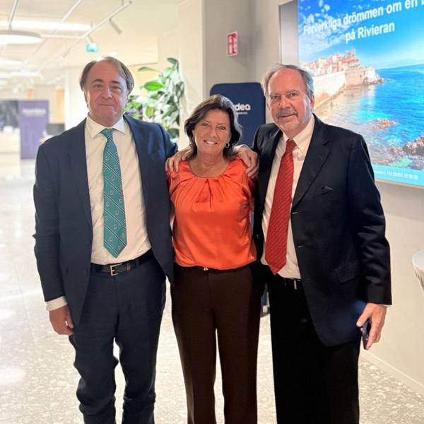 Abend von Riviera Keys und Nordea Private Banking zu Immobilien an der Côte d'Azur in Stockholm