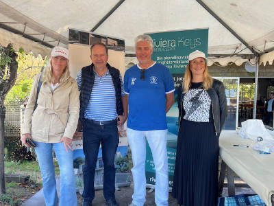 Das Riviera-Keys-Team bei der nordischen Pétanque-Meisterschaft in Valbonne