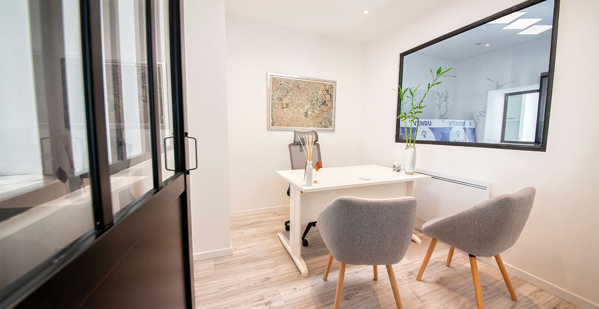 Les bureaux de l'agence AEV Immo à Montreuil