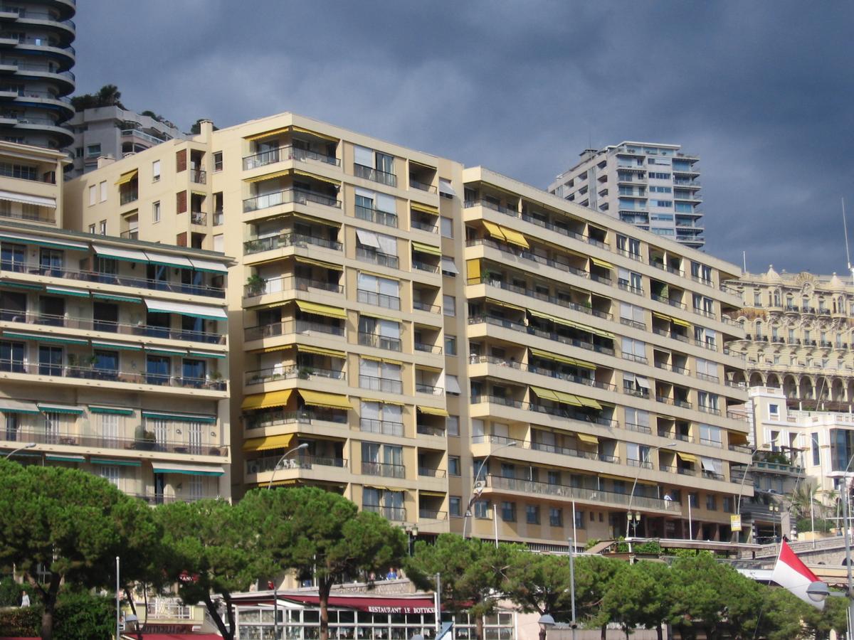 Panoramic views from Beau Rivage Monaco luxury real estate on Port Hercule.
