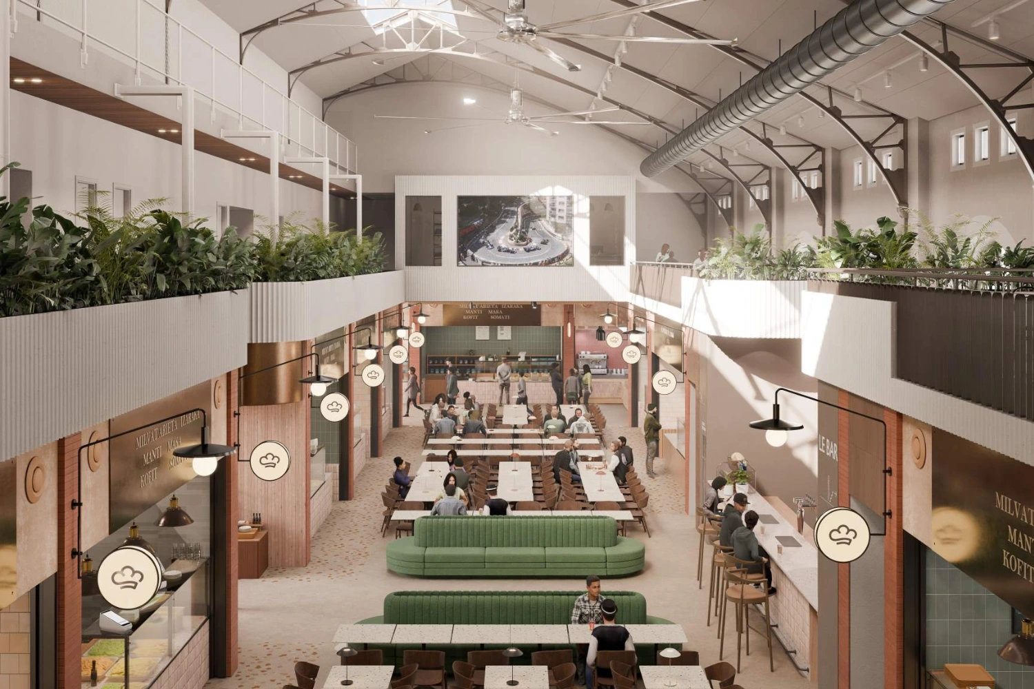 Projection du futur Marché de la Condamine à Monaco prévue pour 2027 après rénovation