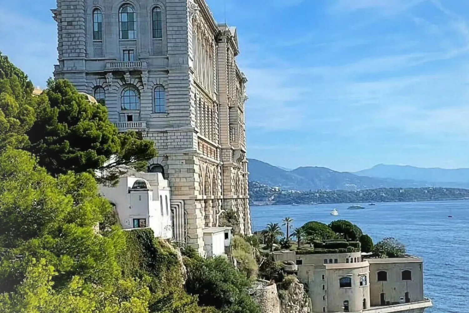 View of  the Monaco's oceanographic museum